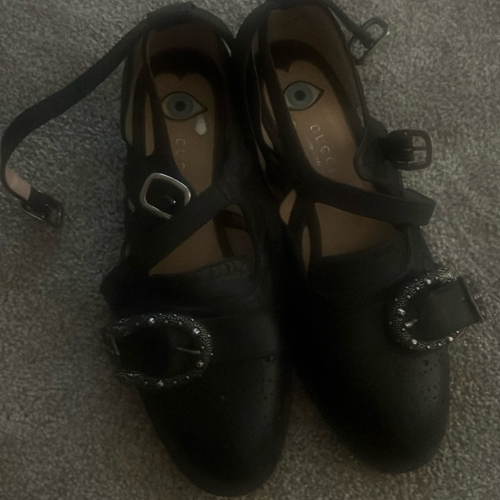 GUCCI Iowa Queerecore ankle strap oxfords
